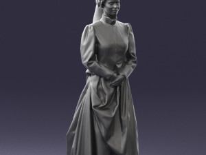 woman in red dress 0178 3d print ready 3D-Druckmodell