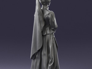 woman in red dress 0178 3d print ready 3D-Druckmodell