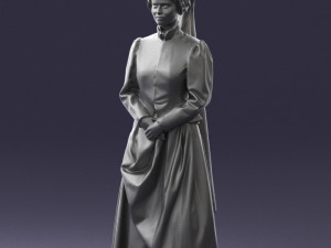 woman in red dress 0178 3d print ready 3D-Druckmodell