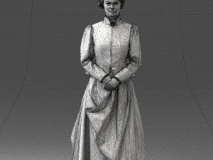 woman in red dress 0178 3d print ready 3D-Druckmodell