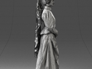 woman in red dress 0178 3d print ready 3D-Druckmodell