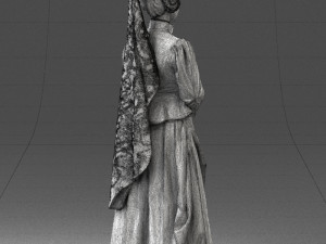woman in red dress 0178 3d print ready 3D-Druckmodell
