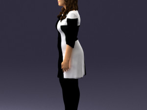 woman in dress 0190 3D Модель