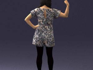 woman in pose 0193 3D Модель