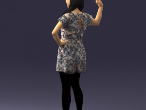 woman in pose 0193 3D Модель