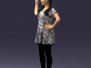 woman in pose 0193 3D Модель