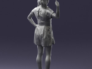 woman in pose 0193 3D Модель