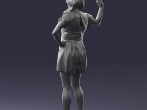 woman in pose 0193 3D Модель