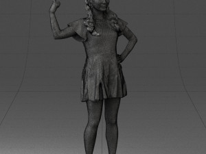 woman in pose 0193 3D Модель