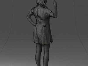 woman in pose 0193 3D Модель