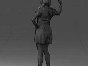 woman in pose 0193 3D Модель