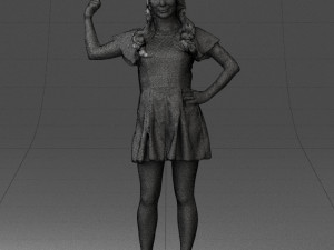 woman in pose 0193 3D Модель