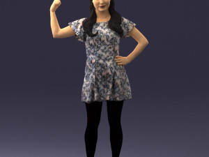 woman in pose 0193 3d print ready 3D 프린트 모델