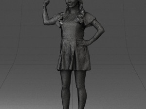 woman in pose 0193 3d print ready Modèles 3D en vedette