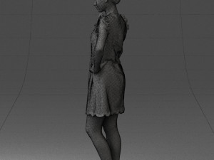 woman in dress 0196 3Dモデル