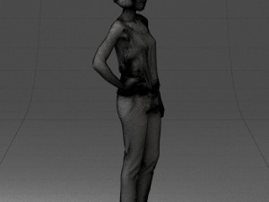 woman in red dress 0202 3d print ready Modello di stampa 3D