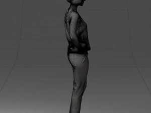 000538 Elegant Woman in Red Outfit Fashion Female Character 3d print ready 3D Print Model