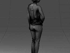 woman in red dress 0202 3d print ready Modello di stampa 3D