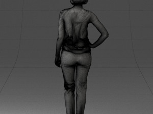 woman in red dress 0202 3d print ready Modello di stampa 3D