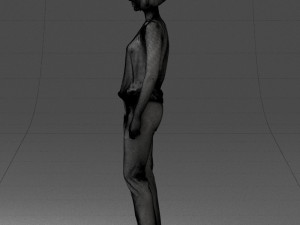 woman in red dress 0202 3d print ready Modello di stampa 3D