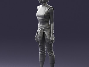 woman in tracksuit 0211 3D Model