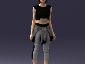 woman in tracksuit 0211 3d print ready 3D Print Model