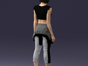 woman in tracksuit 0211 3d print ready 3D Print Model