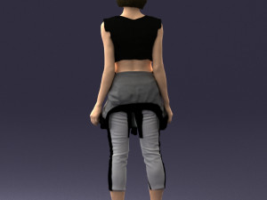 woman in tracksuit 0211 3d print ready 3D Print Model