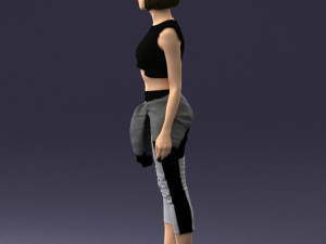 woman in tracksuit 0211 3d print ready 3D Print Model