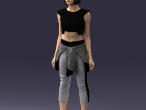woman in tracksuit 0211 3d print ready 3D Print Model