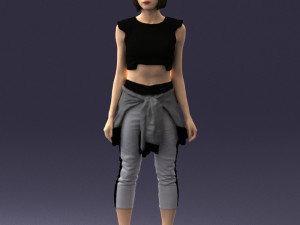 woman in tracksuit 0211 3d print ready 3D Print Model