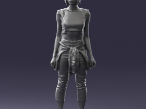 woman in tracksuit 0211 3d print ready 3D Print Model