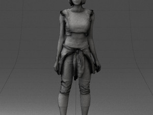 woman in tracksuit 0211 3d print ready 3D Print Model