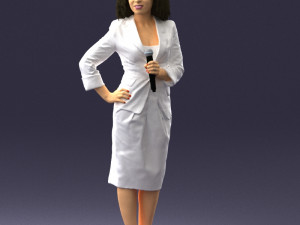 woman in white dress 0217 3d print ready 3D Print Model