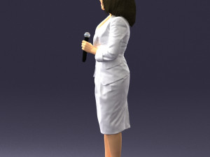 woman in white dress 0217 3d print ready 3D Print Model