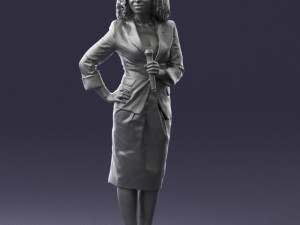 woman in white dress 0217 3d print ready 3D Print Model