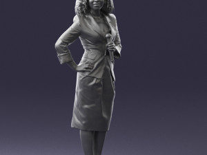 woman in white dress 0217 3d print ready 3D Print Model