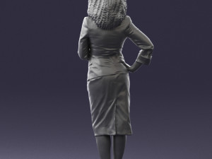 woman in white dress 0217 3d print ready 3D Print Model