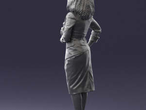 woman in white dress 0217 3d print ready 3D Print Model