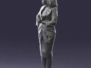 woman in white dress 0217 3d print ready 3D Print Model