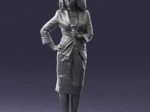 woman in white dress 0217 3d print ready 3D Print Model
