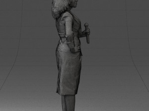 woman in white dress 0217 3d print ready 3D Print Model