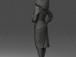 woman in white dress 0217 3d print ready 3D Print Model