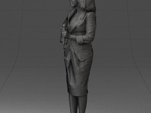 woman in white dress 0217 3d print ready 3D Print Model