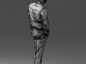 man in black suit 0152 3d print ready 3D Baskı Modeli
