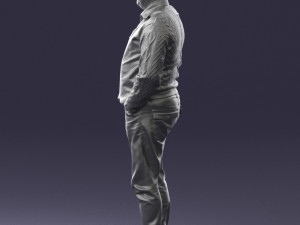 man in black suit 0154 3Dモデル