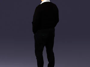 000488 Casual Standing Man with Hands in Pockets 3d print ready 3D Print Model
