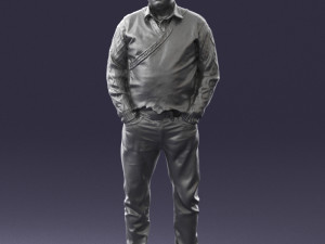 man in black suit 0154 3d print ready 3D Print Model