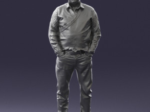 man in black suit 0154 3d print ready 3D Print Model