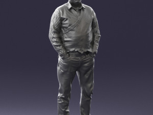 man in black suit 0154 3d print ready 3D Print Model